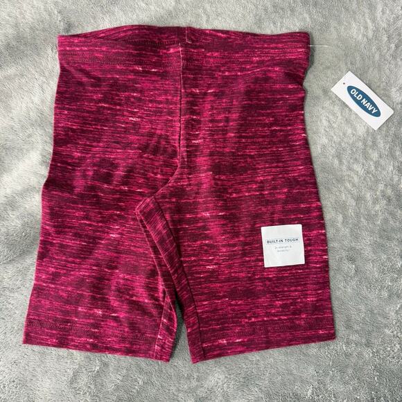 Old Navy Built-in Tough Stretch High Waist Short Leggings, Red, M(8) - Picture 1 of 4